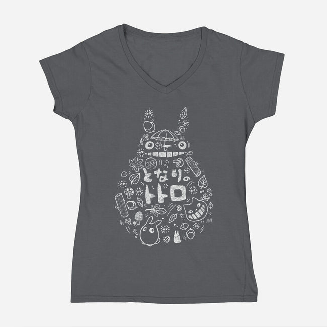 Friends of the Forest-womens v-neck tee-BlancaVidal