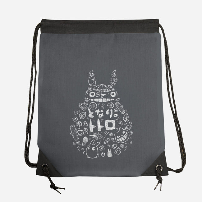 Friends of the Forest-none drawstring bag-BlancaVidal