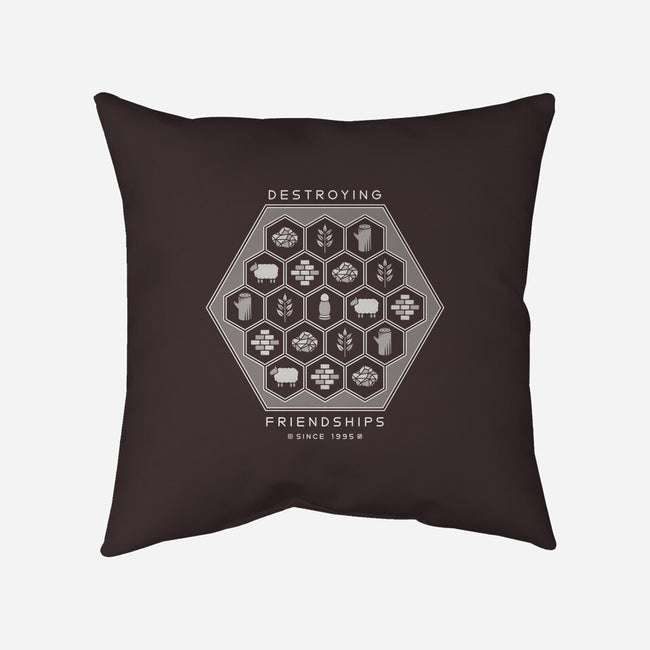 Friendship Destroyer-none non-removable cover w insert throw pillow-Kat_Haynes
