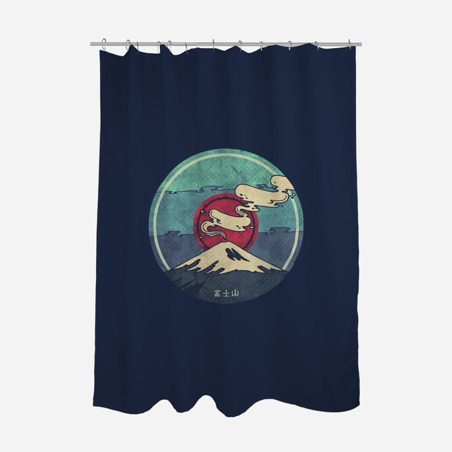Fuji-none polyester shower curtain-againstbound