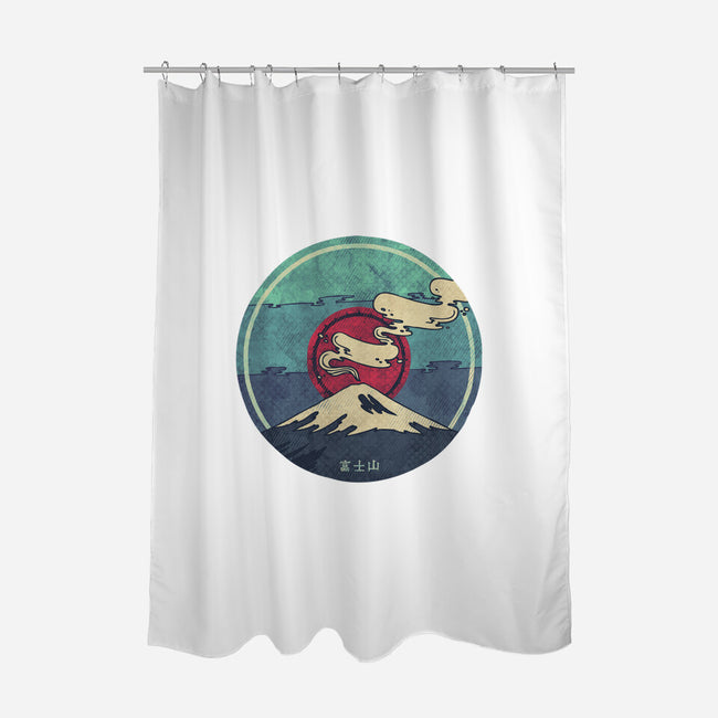 Fuji-none polyester shower curtain-againstbound