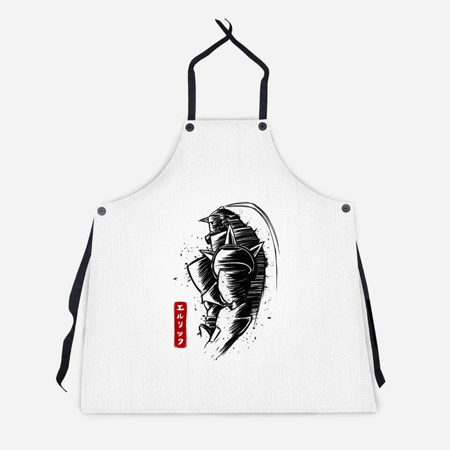 Full Sketch-unisex kitchen apron-albertocubatas