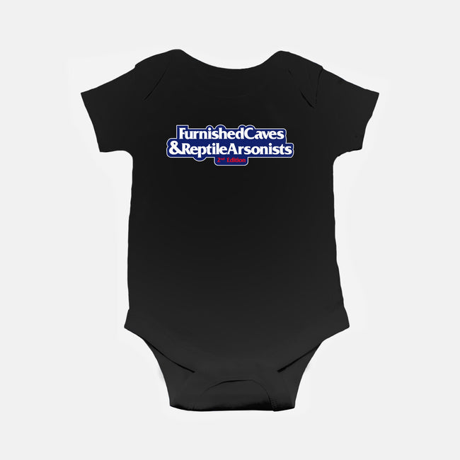 Furnished Caves & Reptile Arsonists-baby basic onesie-Azafran