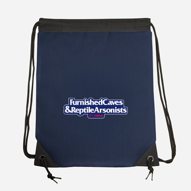 Furnished Caves & Reptile Arsonists-none drawstring bag-Azafran