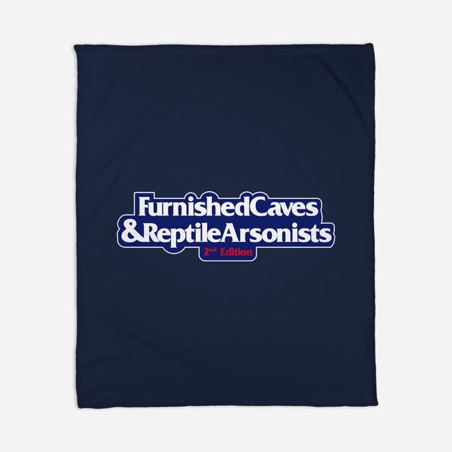 Furnished Caves & Reptile Arsonists-none fleece blanket-Azafran