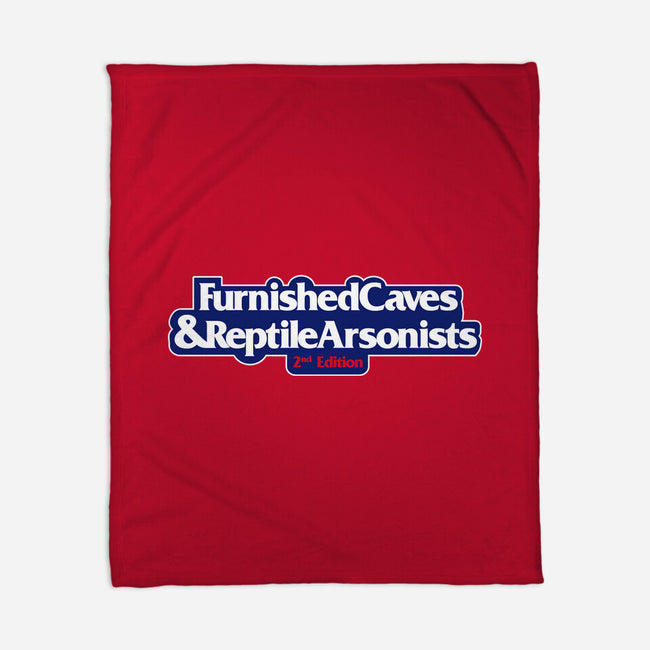 Furnished Caves & Reptile Arsonists-none fleece blanket-Azafran