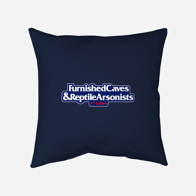 Furnished Caves & Reptile Arsonists-none removable cover w insert throw pillow-Azafran