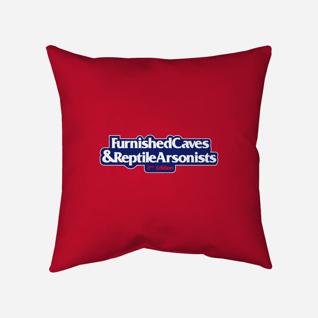 Furnished Caves & Reptile Arsonists-none removable cover w insert throw pillow-Azafran