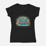 Future Supper-womens v-neck tee-trheewood