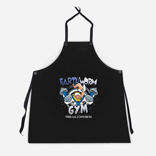 Earthworm Gym-unisex kitchen apron-Immortalized