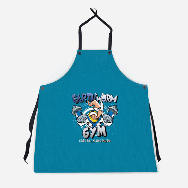 Earthworm Gym-unisex kitchen apron-Immortalized