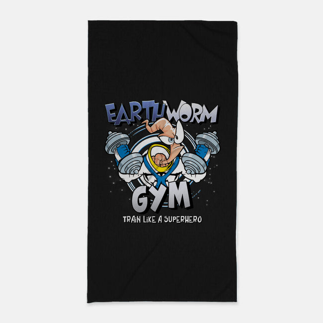 Earthworm Gym-none beach towel-Immortalized