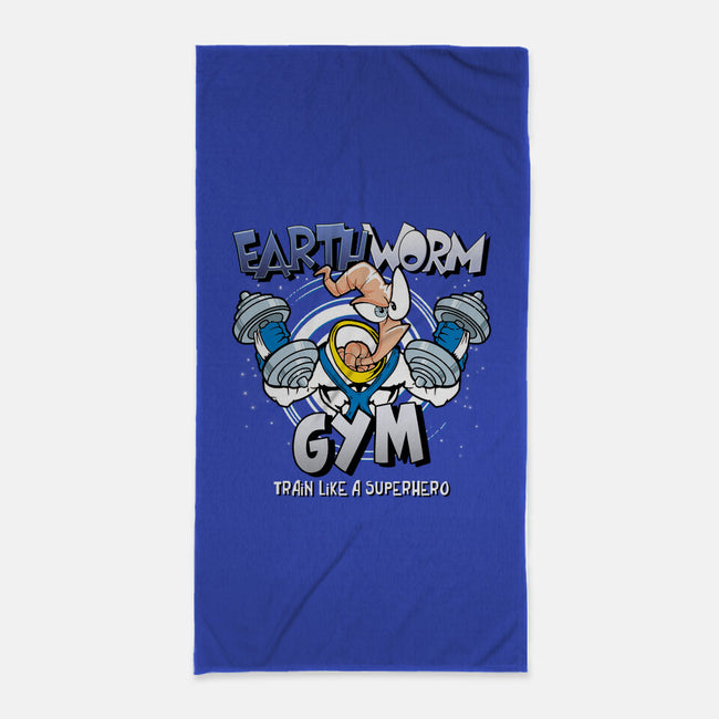 Earthworm Gym-none beach towel-Immortalized