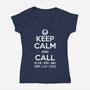 Easy To Remember-womens v-neck tee-DoctorRoboto