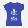 Easy To Remember-womens v-neck tee-DoctorRoboto