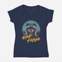 Eat Trash-womens v-neck tee-vp021