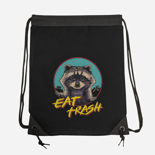 Eat Trash-none drawstring bag-vp021