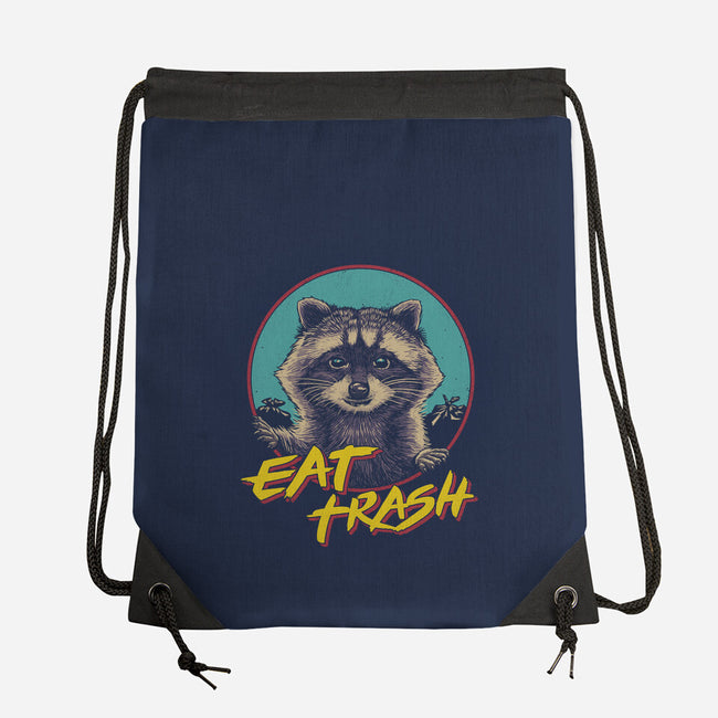 Eat Trash-none drawstring bag-vp021