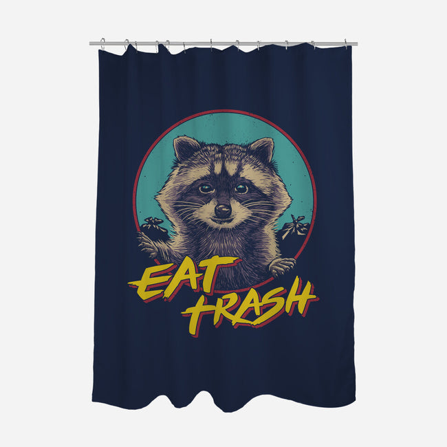 Eat Trash-none polyester shower curtain-vp021