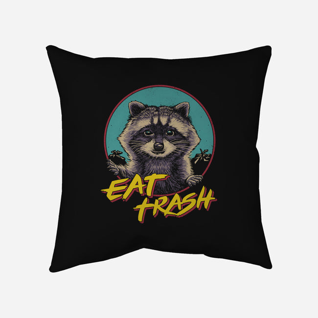 Eat Trash-none removable cover w insert throw pillow-vp021