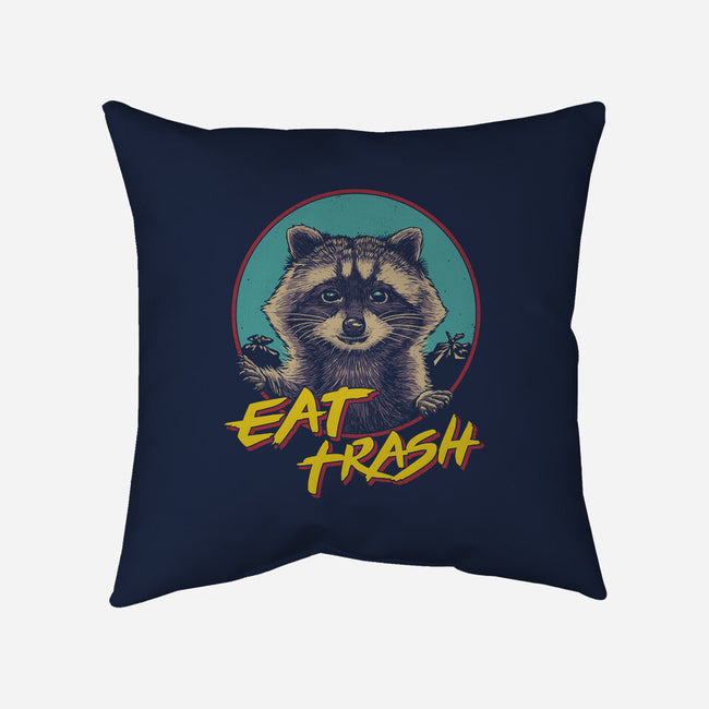 Eat Trash-none removable cover w insert throw pillow-vp021