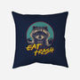 Eat Trash-none removable cover w insert throw pillow-vp021