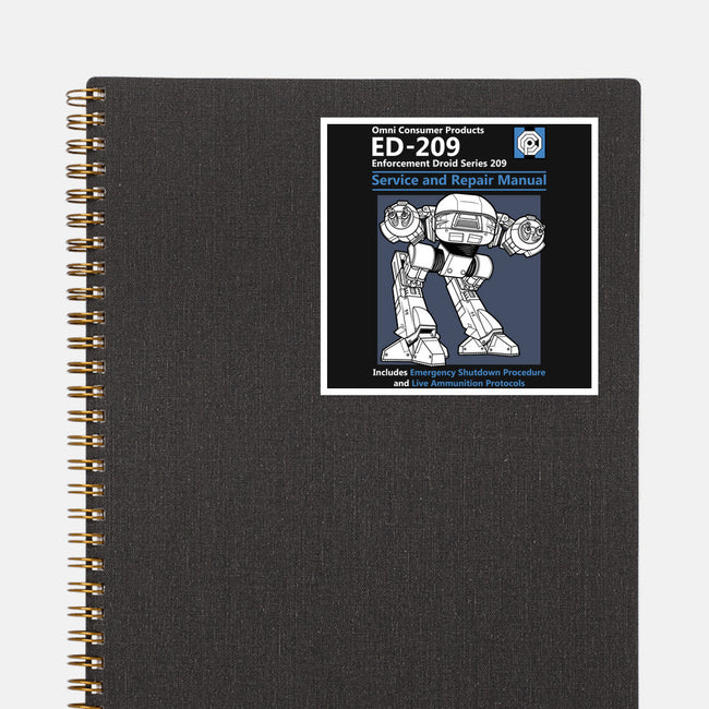 ED-209-none glossy sticker-adho1982