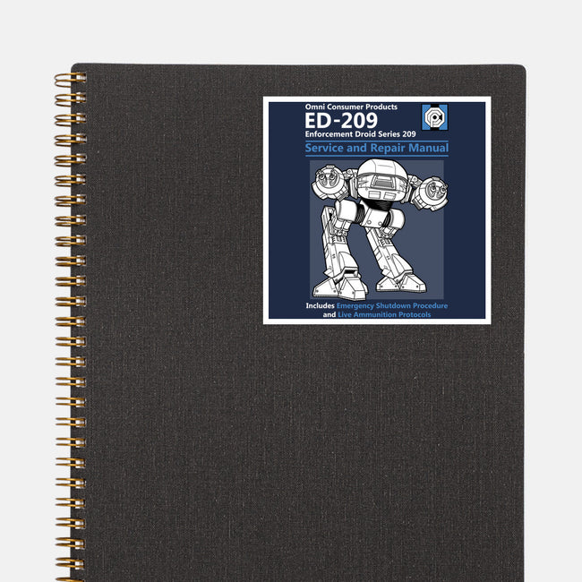 ED-209-none glossy sticker-adho1982