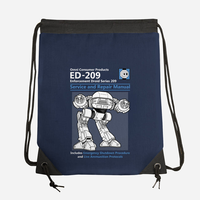ED-209-none drawstring bag-adho1982