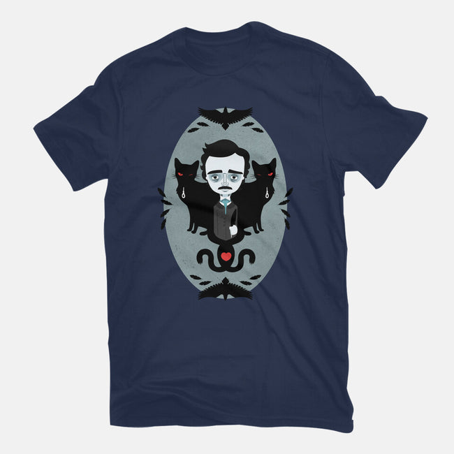 Edgar Allan Poe and Friends-womens basic tee-Murphypop