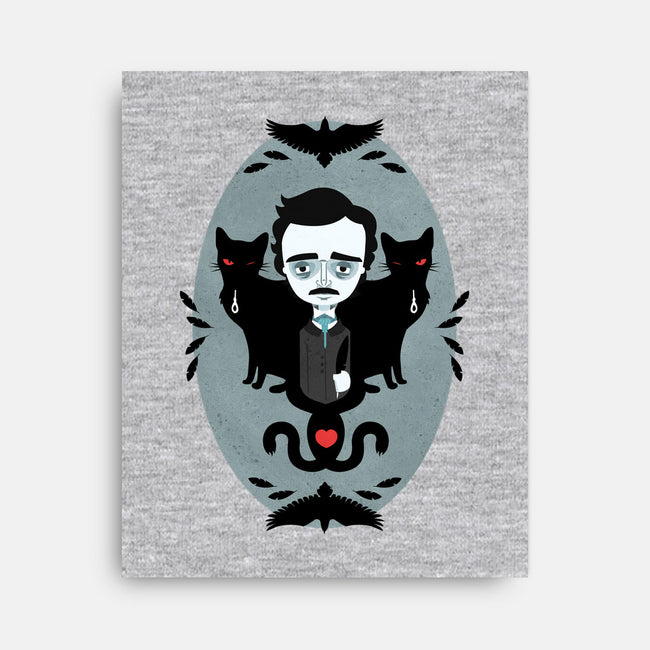 Edgar Allan Poe and Friends-none stretched canvas-Murphypop