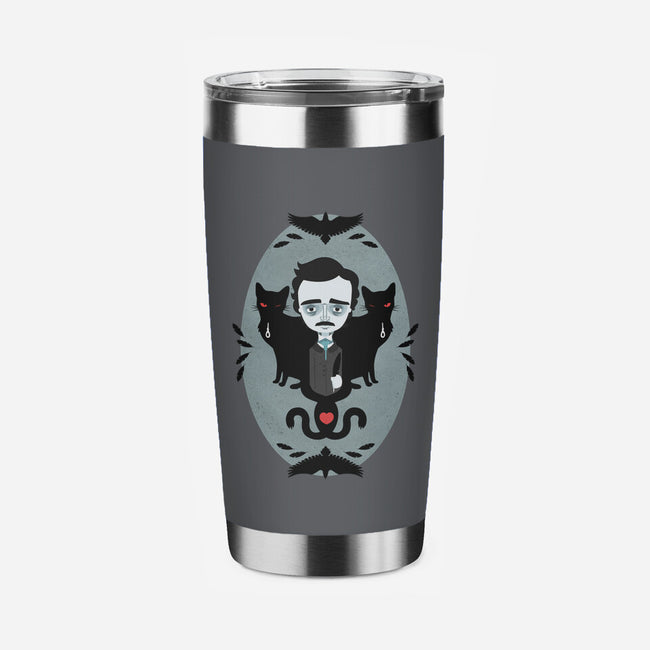 Edgar Allan Poe and Friends-none stainless steel tumbler drinkware-Murphypop