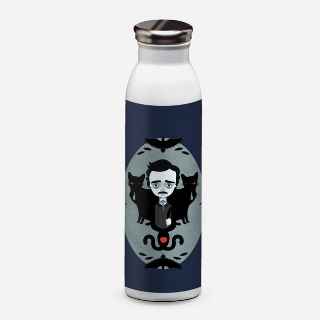 Edgar Allan Poe and Friends-none water bottle drinkware-Murphypop