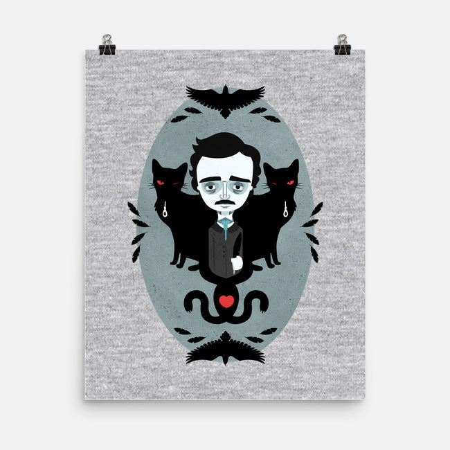 Edgar Allan Poe and Friends-none matte poster-Murphypop