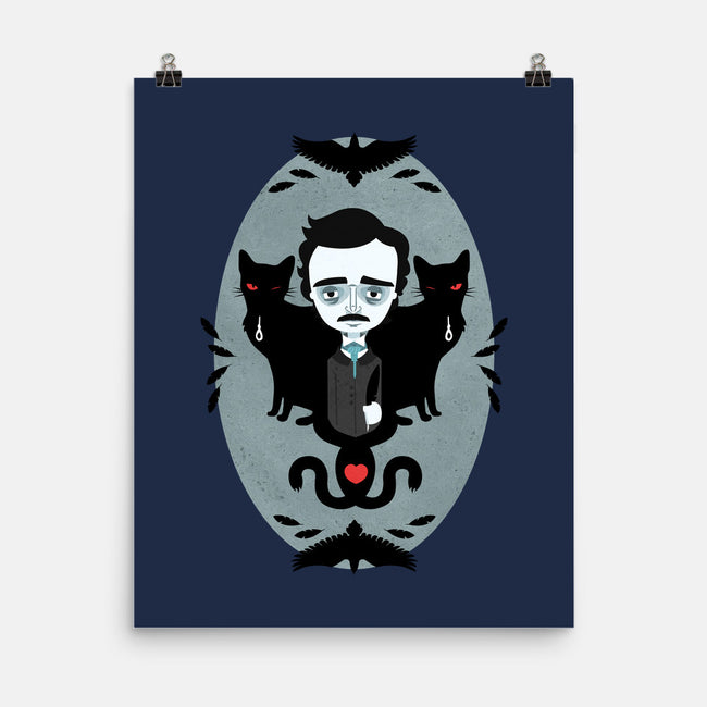Edgar Allan Poe and Friends-none matte poster-Murphypop