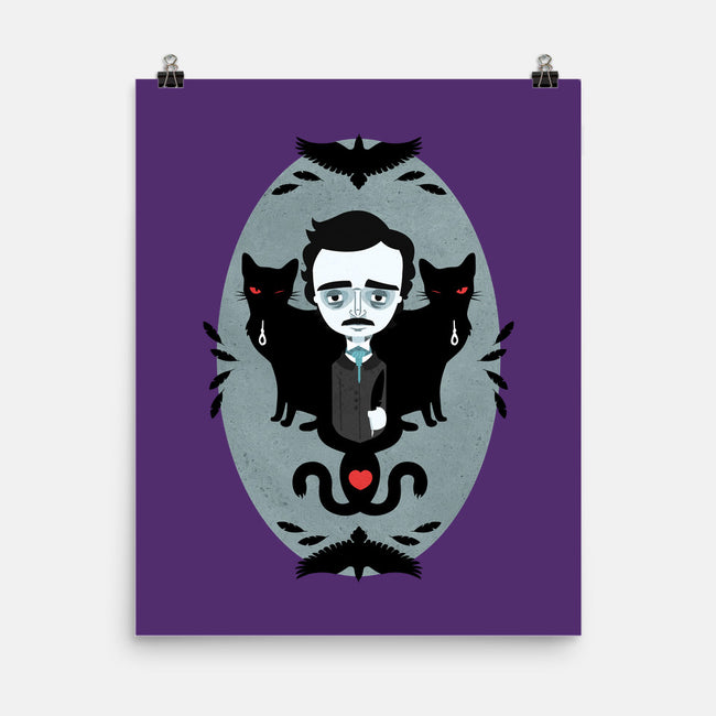 Edgar Allan Poe and Friends-none matte poster-Murphypop