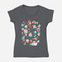 Eediot Box-womens v-neck tee-tanoshiboy