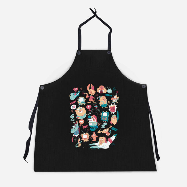 Eediot Box-unisex kitchen apron-tanoshiboy