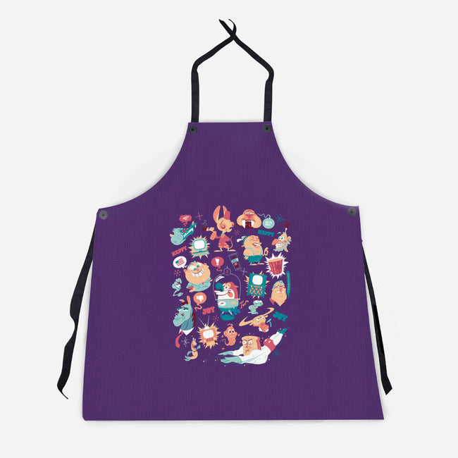 Eediot Box-unisex kitchen apron-tanoshiboy