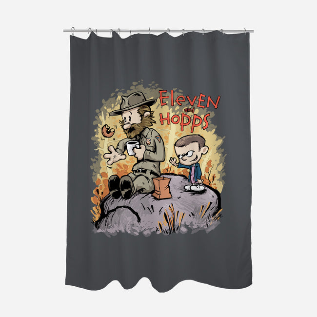 Eleven and Hopps-none polyester shower curtain-DJKopet
