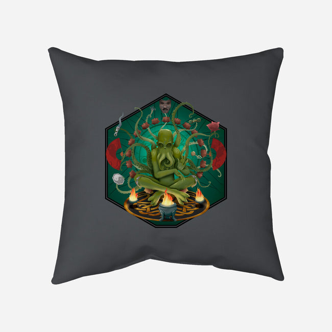 Enlightened Old God-none removable cover w insert throw pillow-kidleo