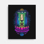 Enlightened Police Box-none stretched canvas-Bamboota