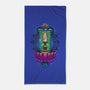 Enlightened Police Box-none beach towel-Bamboota