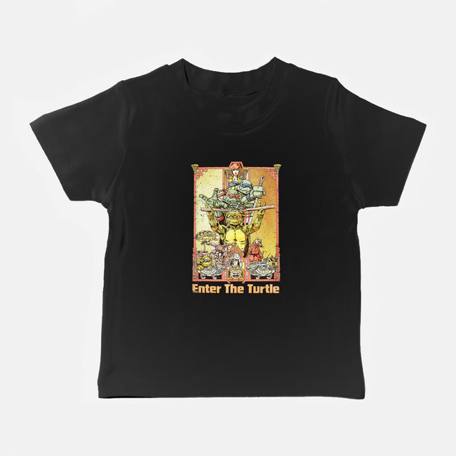 Enter the Turtle-baby basic tee-FunTimesTees