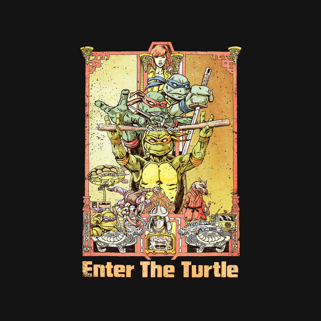 Enter the Turtle-none removable cover throw pillow-FunTimesTees