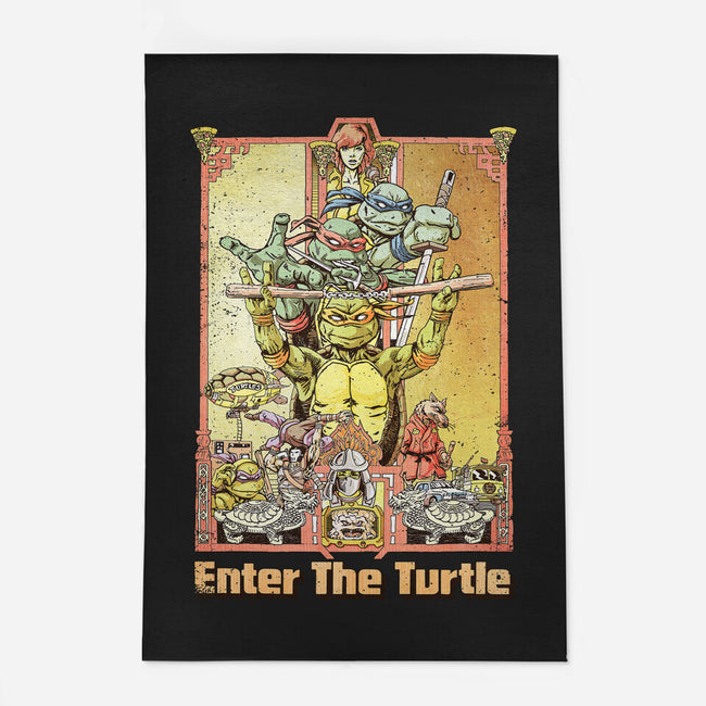 Enter the Turtle-none outdoor rug-FunTimesTees