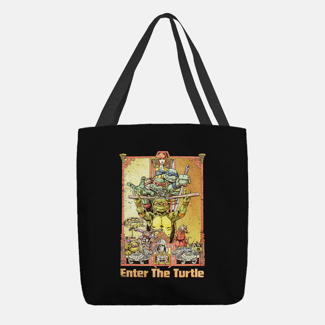 Enter the Turtle-none basic tote-FunTimesTees