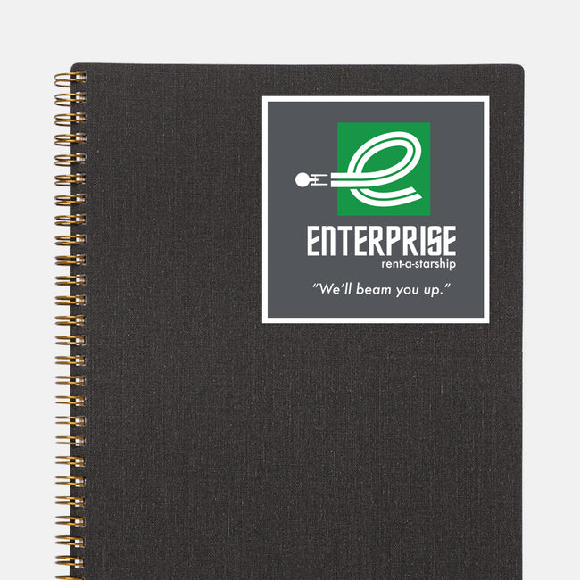 Enterprise Rent-A-Starship-none glossy sticker-NomadSlim