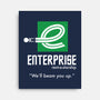 Enterprise Rent-A-Starship-none stretched canvas-NomadSlim