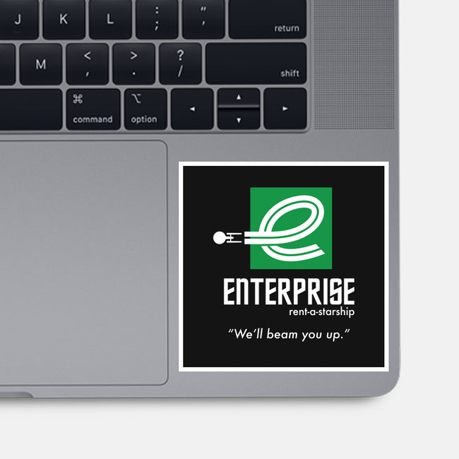 Enterprise Rent-A-Starship-none glossy sticker-NomadSlim